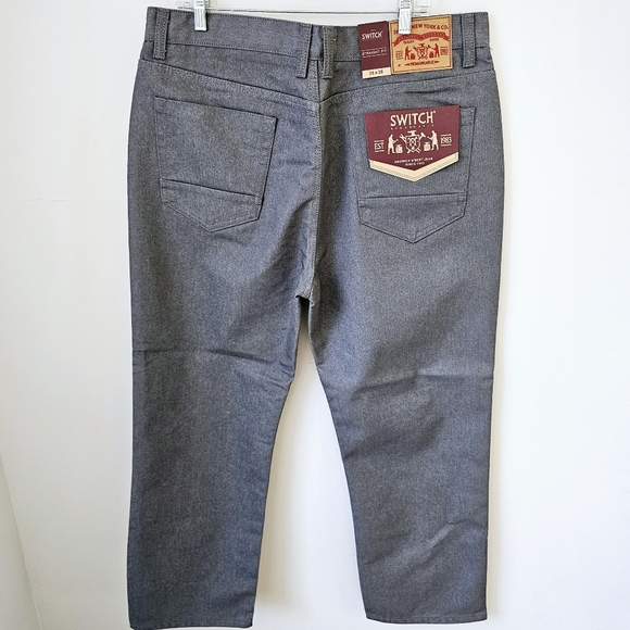 Men's Straight Fit Jeans - Gray - Picture 8 of 8